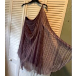 Asymmetrical Purple Printed Women's Dress